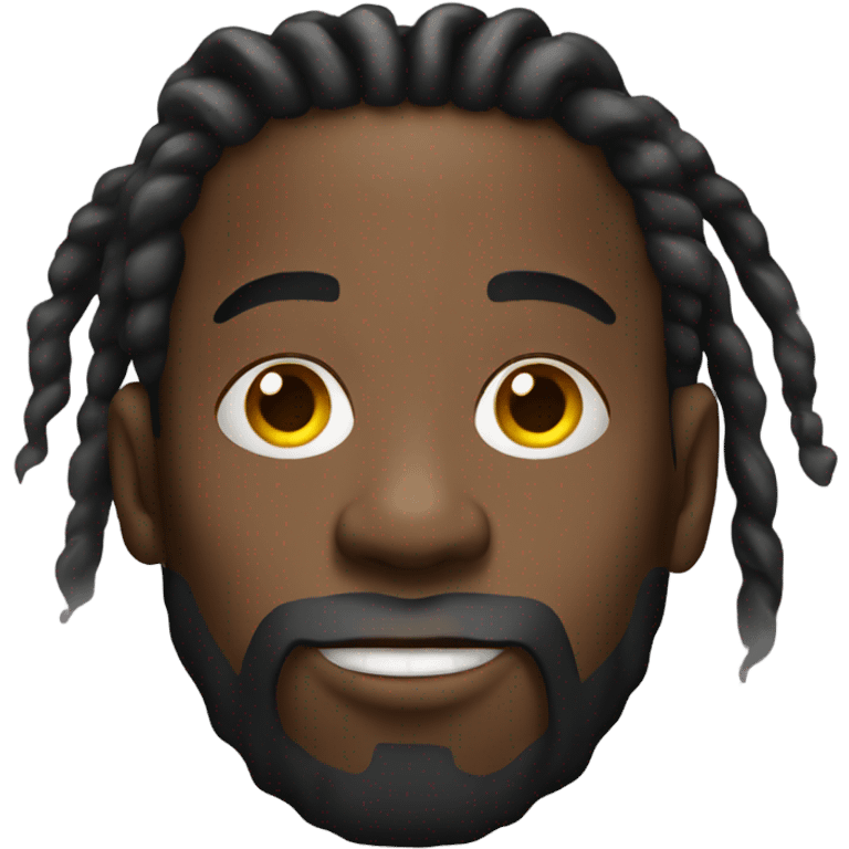 Black guy with dreads smoking  emoji