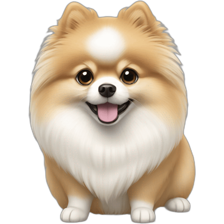 pomeranian white emoji