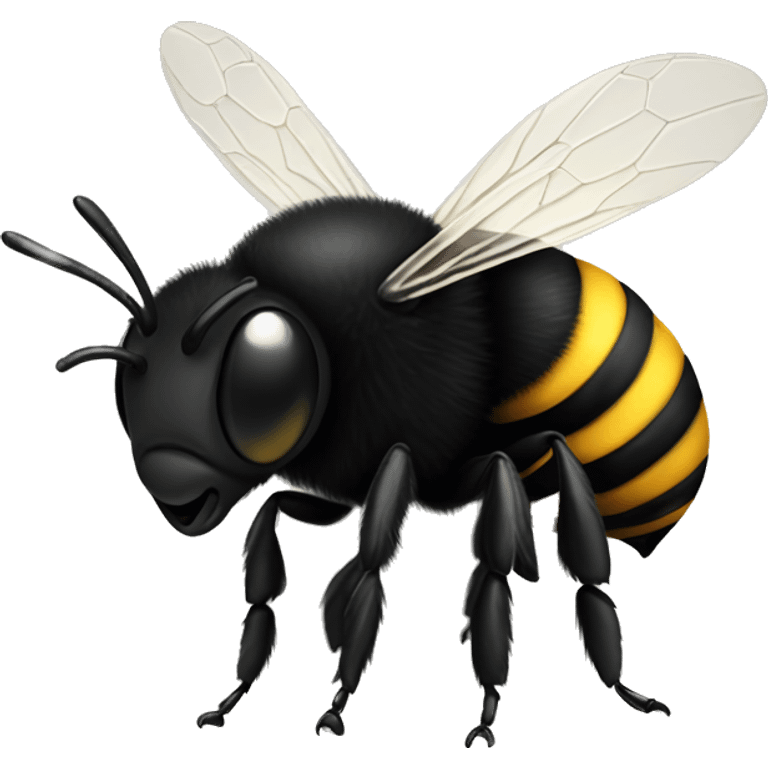 Black bee emoji