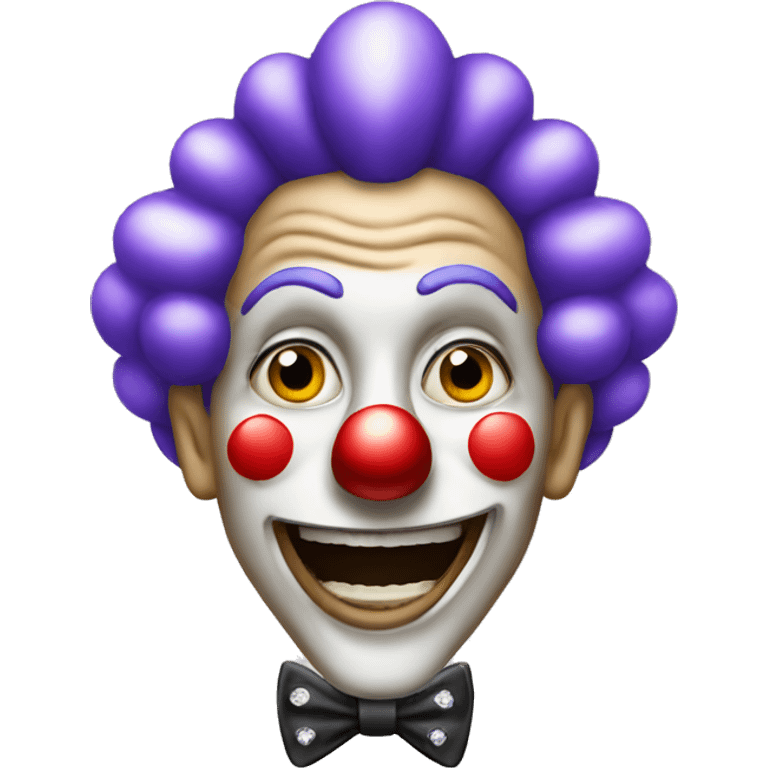 a diamond clown emoji