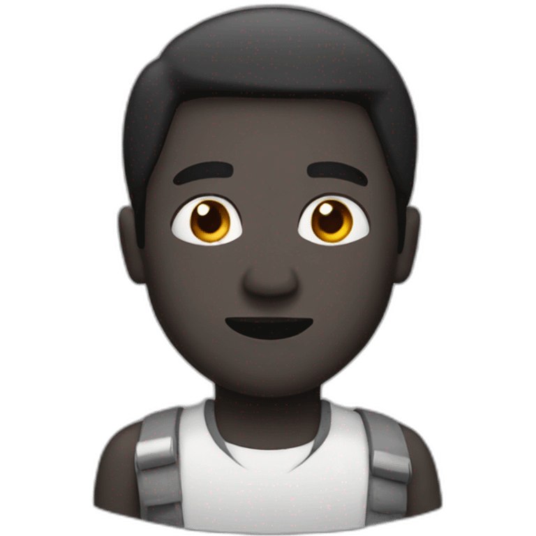 black man with tnt emoji