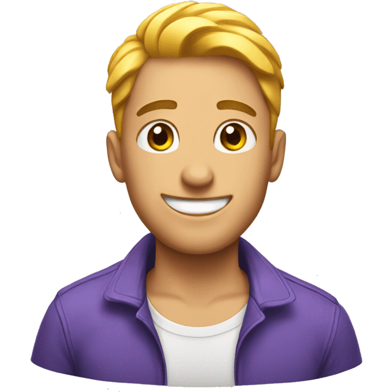 Gay guy having fun emoji