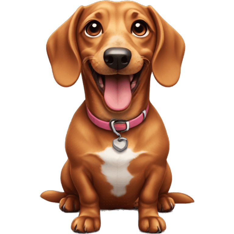 Dachshund happy emoji