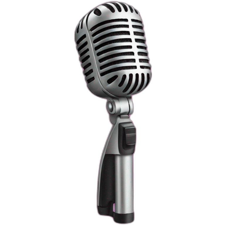 Pink cute microphone emoji