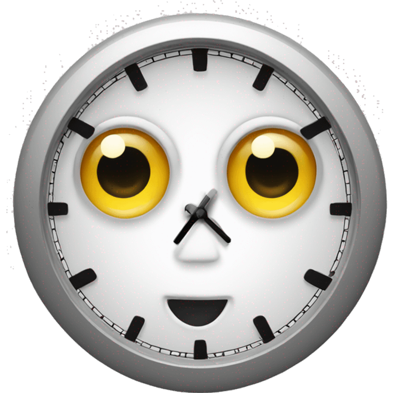 clock with eyes emoji