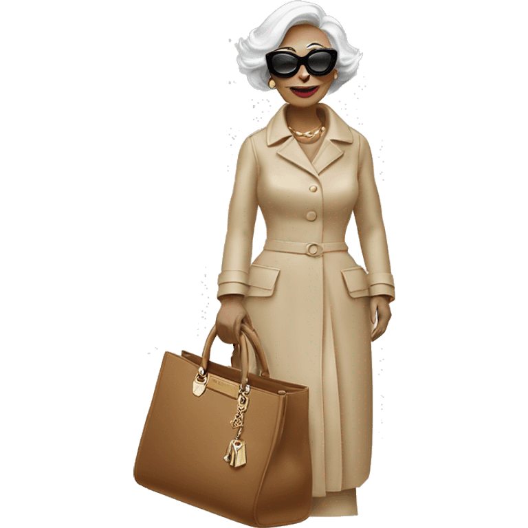 bag lady dior emoji