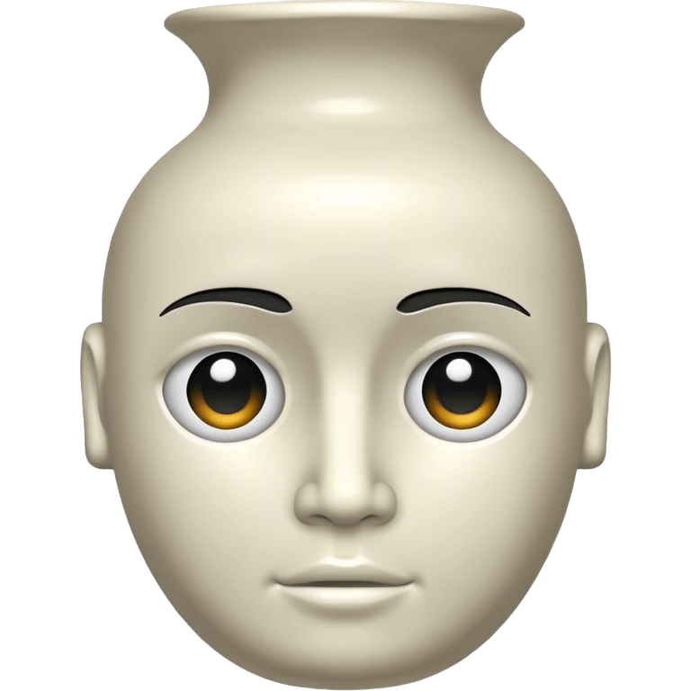 Vase human head  emoji