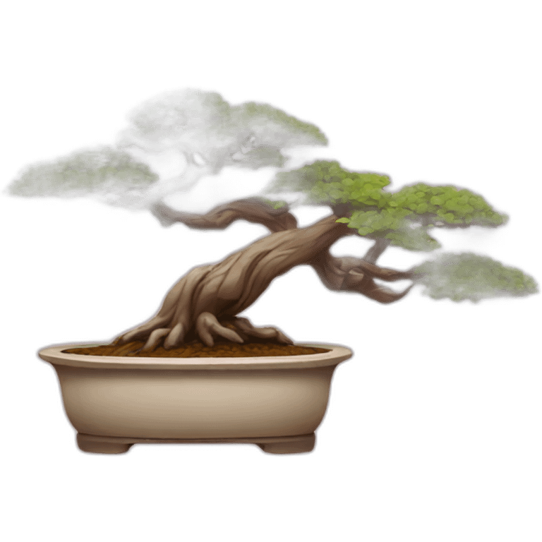 Bonsai tree pink emoji