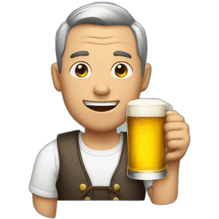 man with beer emoji