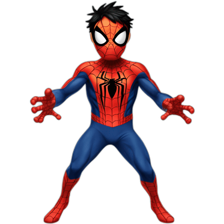 cross-over Luffy spider-man emoji