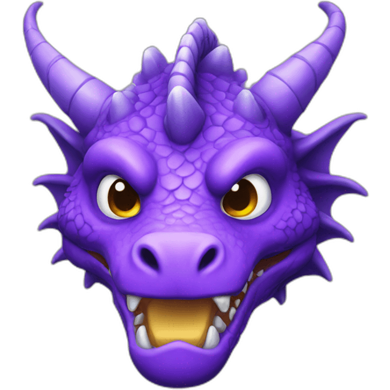 Violet Dragon Head emoji