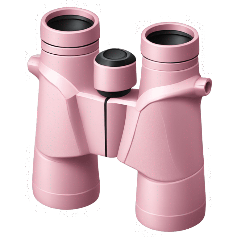 Light pink binoculars facing to the side  emoji