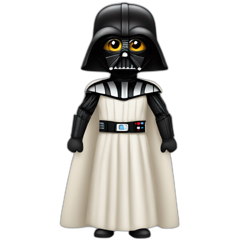 hámster marrón vestido de Darth vader emoji