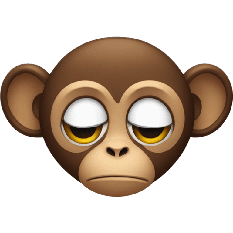 monkey sad emoji