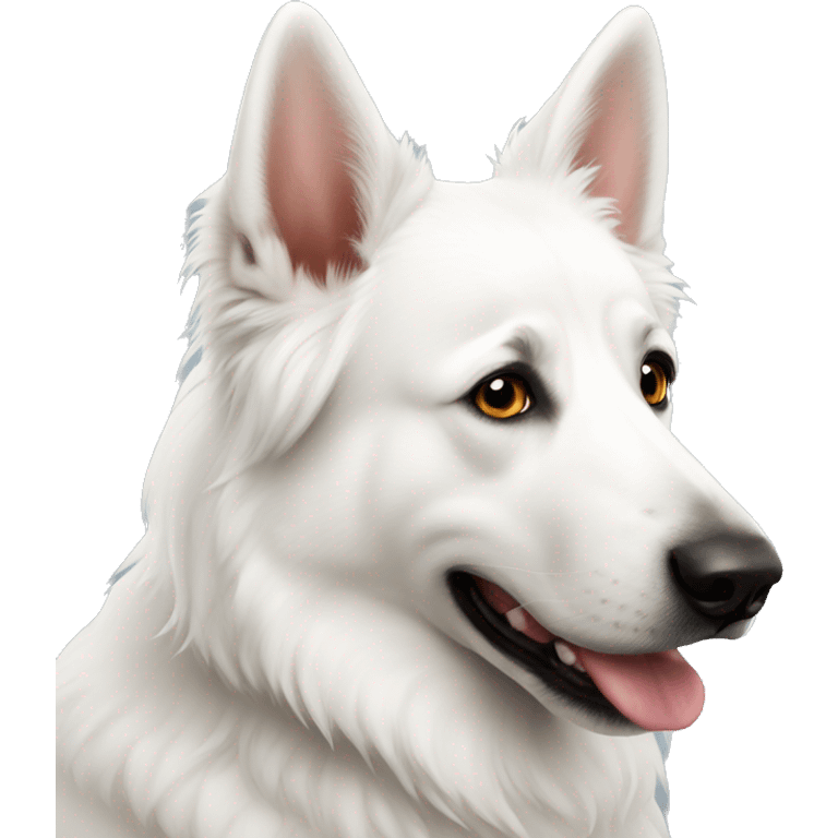 White swiss shepherd  emoji