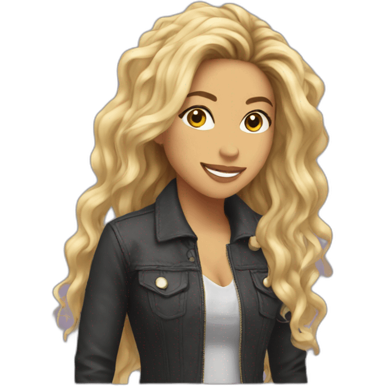 Shakira feliz emoji