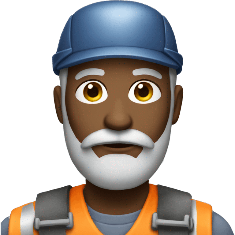 garbage man with grey beard emoji