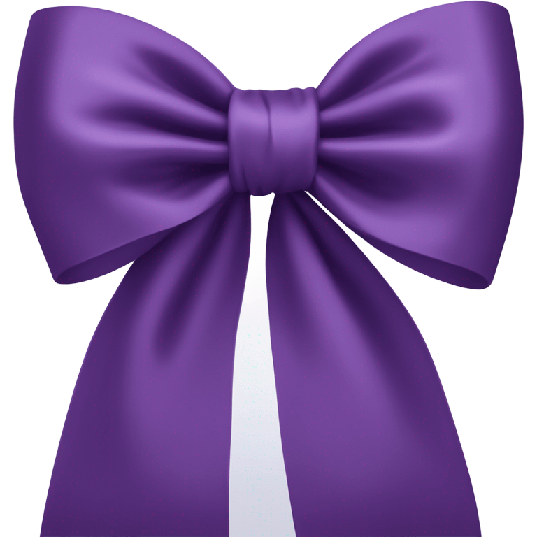 Purple bow emoji