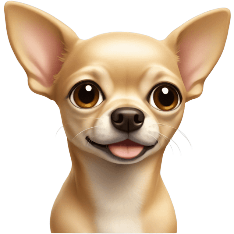 A beige Chihuahua head  emoji