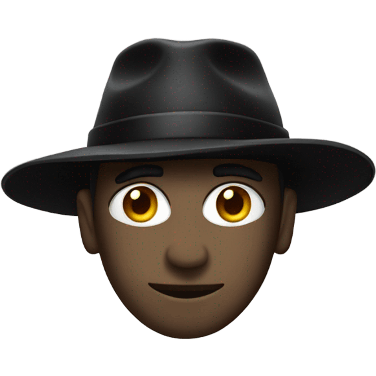 Slunk wearing a black hat emoji