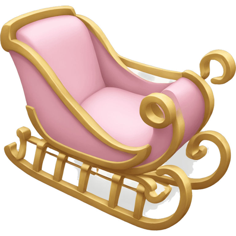 light pink sleigh emoji