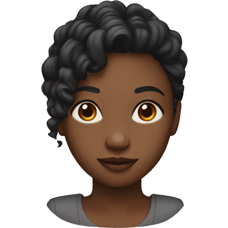 black young woman emoji