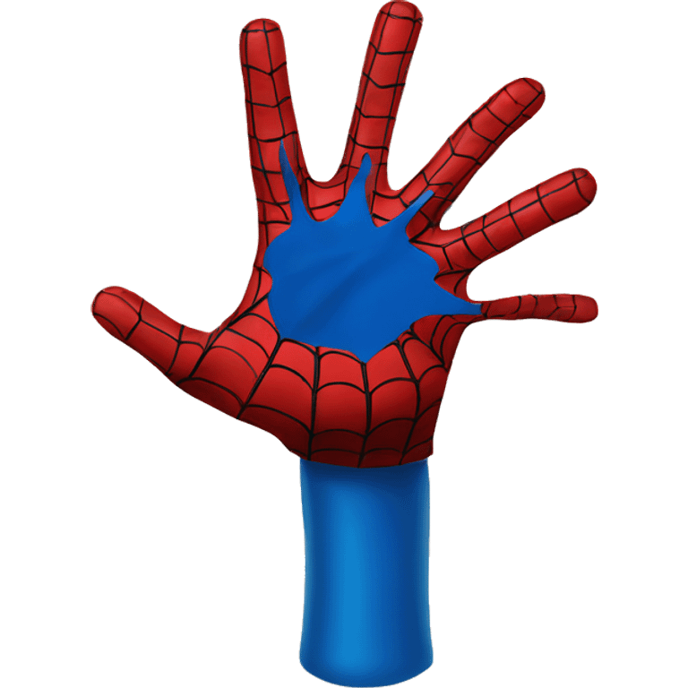 Spiderman hand teia emoji