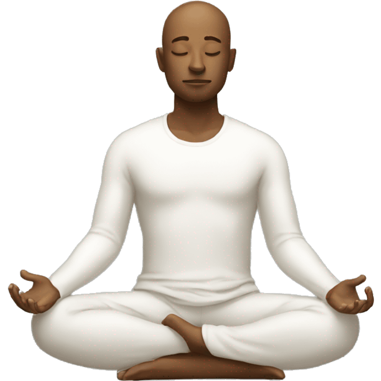 Man meditating  emoji