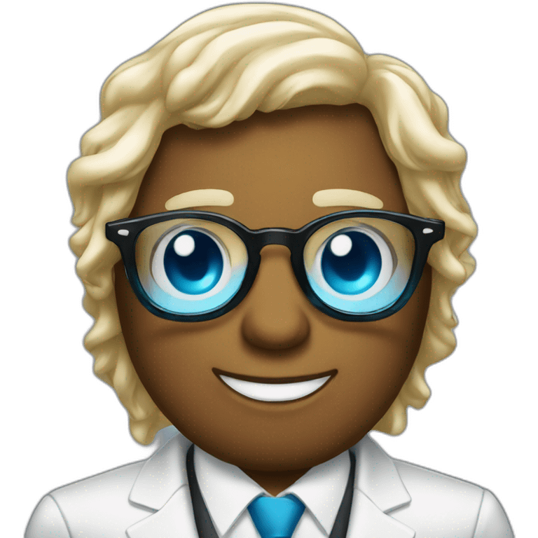 droplet wearing a suit and glamorous glasses emoji