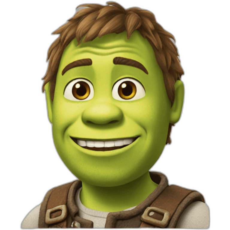 Chat botté avec Shrek emoji