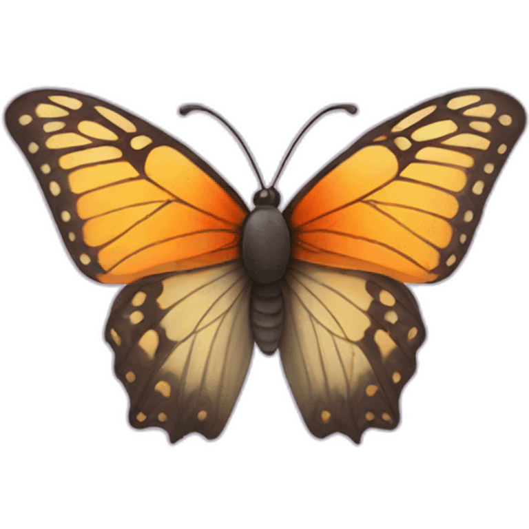 Butterfly with iPhone emoji