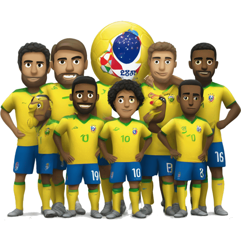 Brazillian team in Copa america emoji