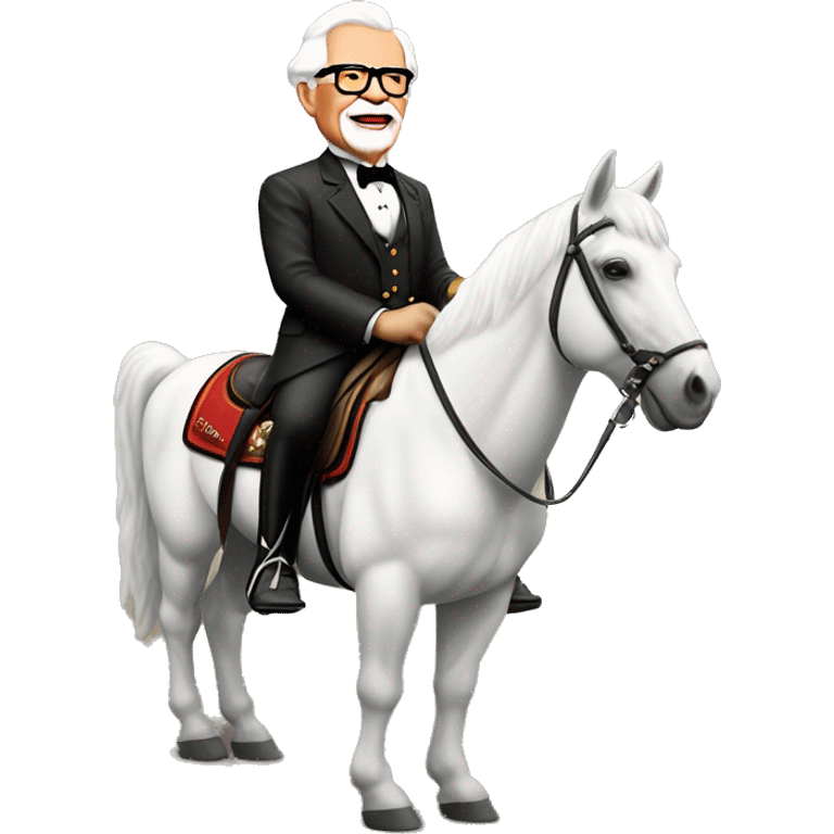 Colonel harland sanders on horseback emoji