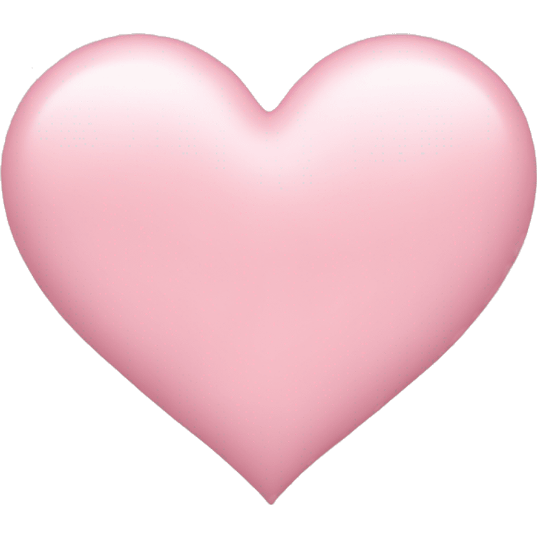 Pastel pink heart  emoji