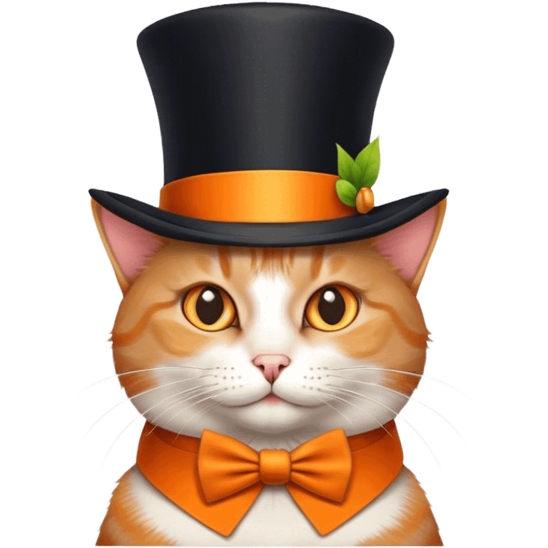 Cat with tophat emoji