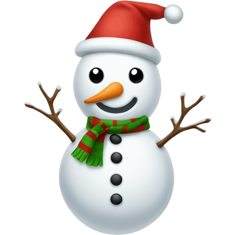 full body christmas hat snowman emoji