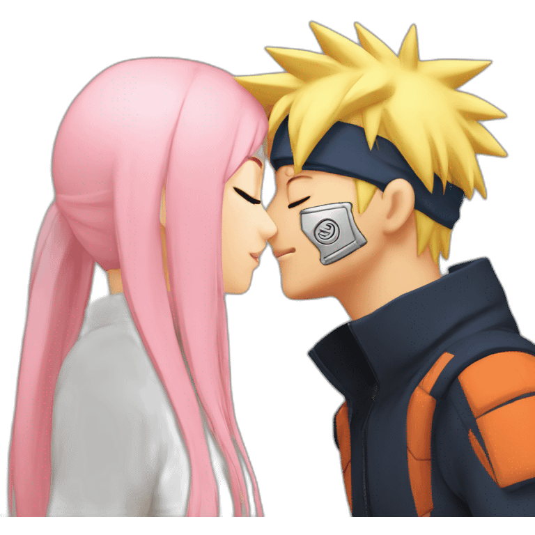 Naruto kissing sakura emoji