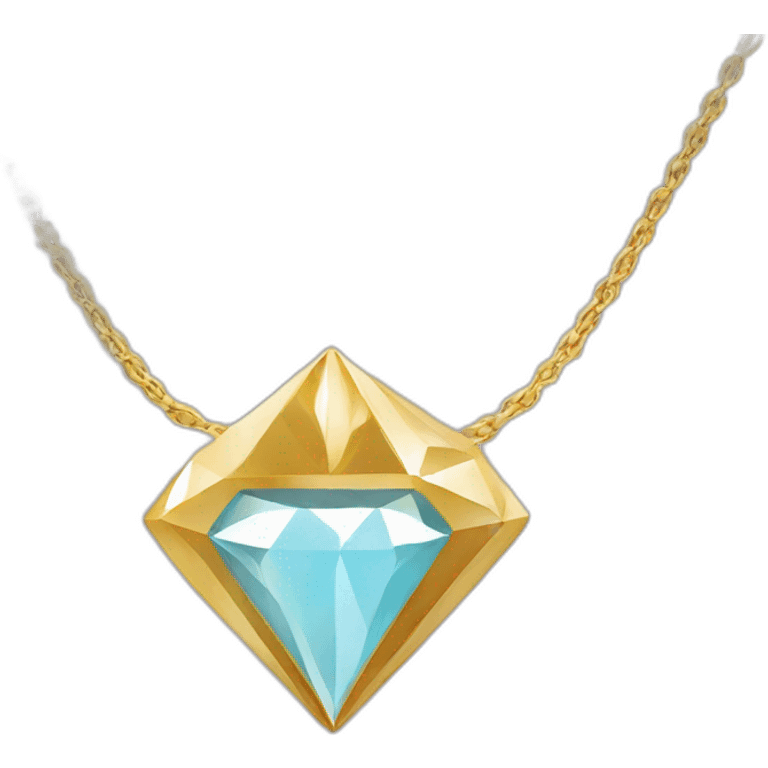 BMF flocked diamond necklace emoji