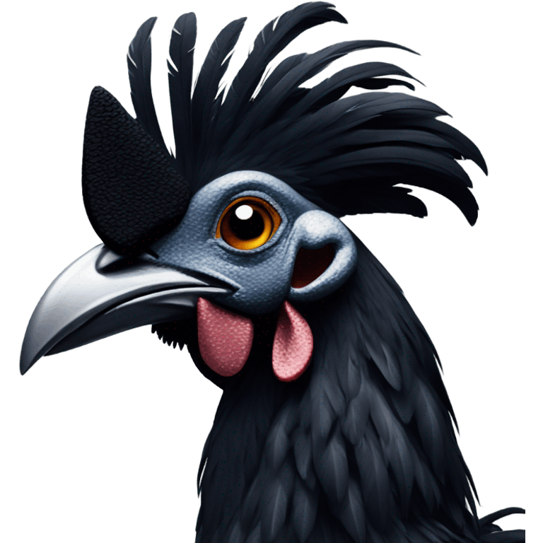 Black roosters  emoji