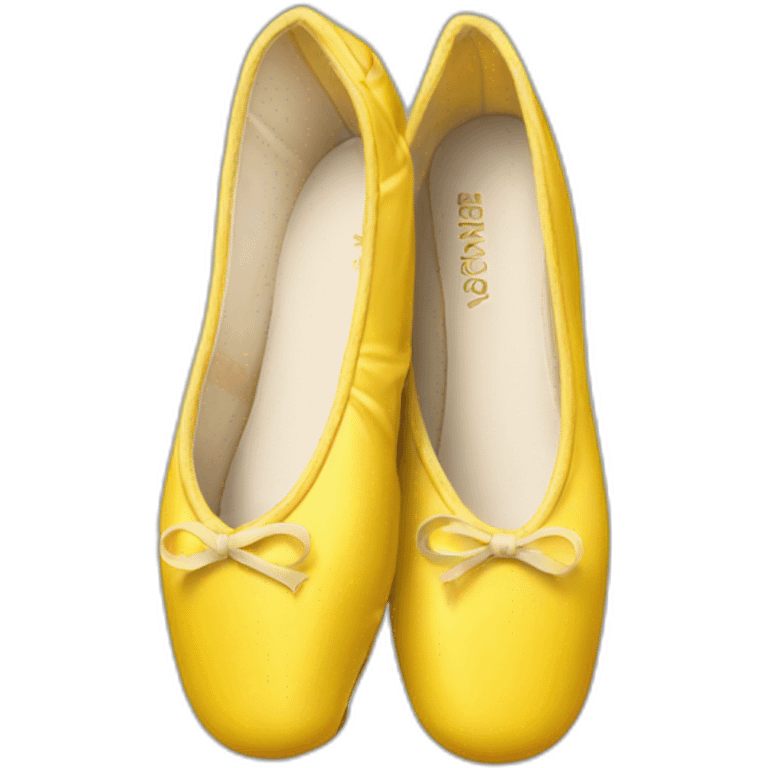 Yellow pointe shoes emoji