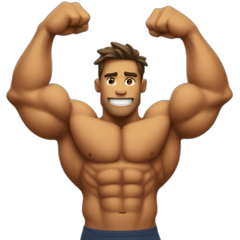 flexing muscles emoji