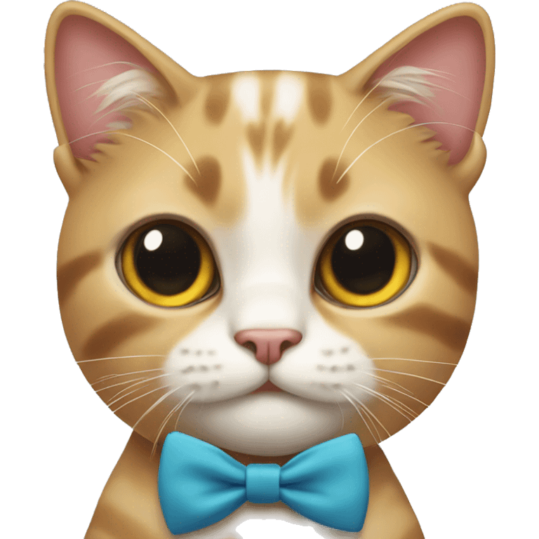 Cat with bow tie emoji