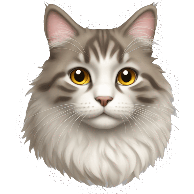 side image of fluffy cat emoji