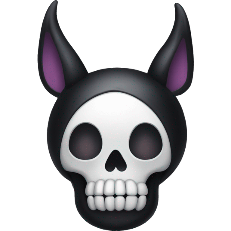 Kuromi as a skull  emoji