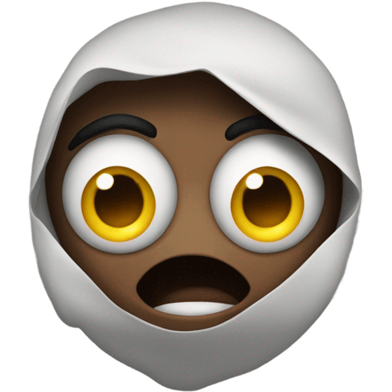 Eyes popping out of head in surprise emoji