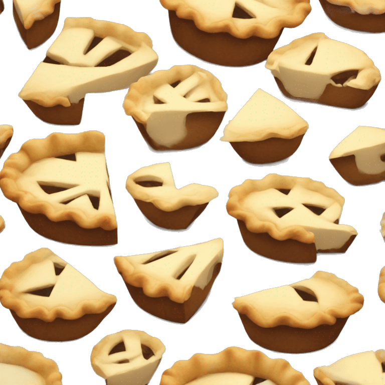 pie cut into pieces emoji