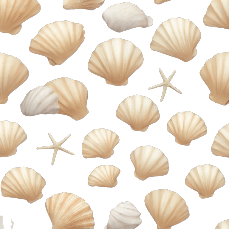 aesthetic, shell, beach  emoji