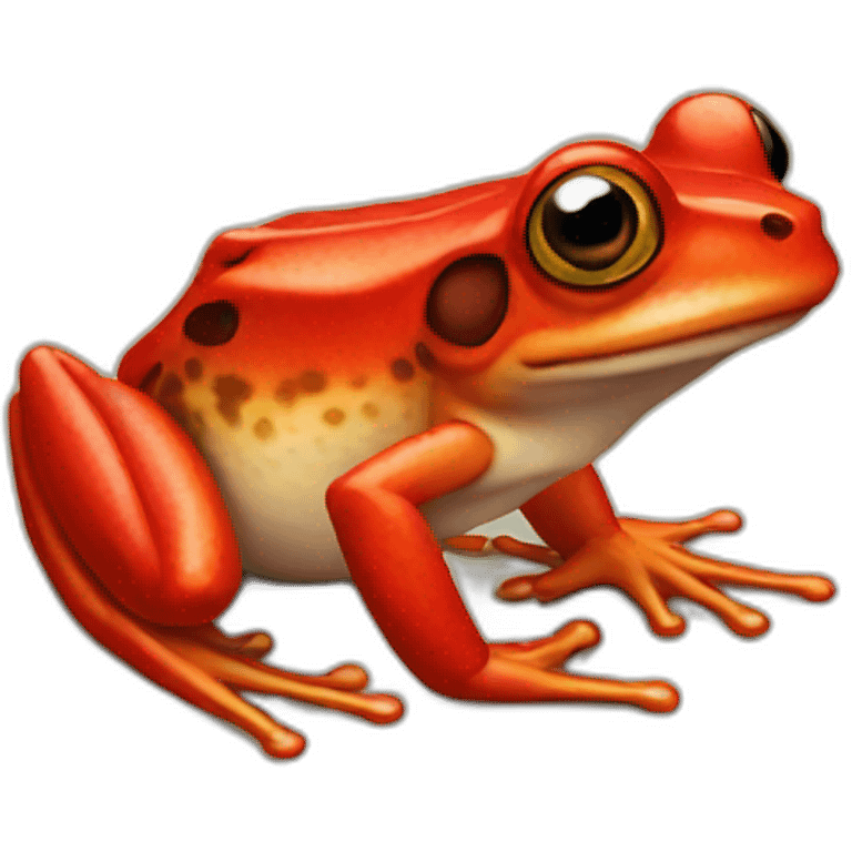 Red frog emoji