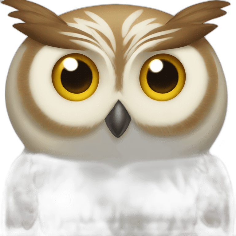 Hibou smille  emoji