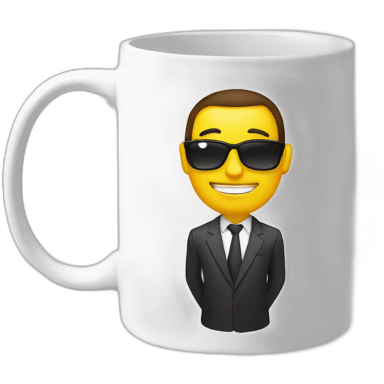 best boss in the world lettering mug emoji